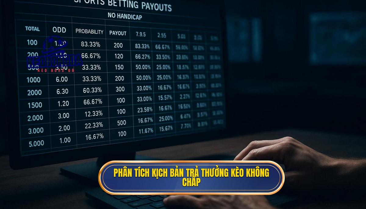 Phân tích các kịch bản trả thưởng khi chơi kèo không chấp