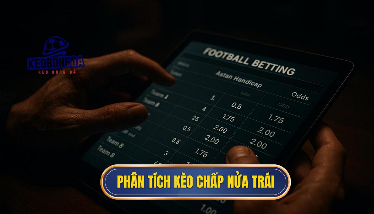 Phân tích các trường hợp điển hình khi xuất hiện kèo chấp nửa trái