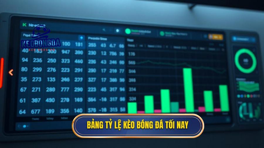3. Bảng tỷ lệ kèo bóng đá tối nay